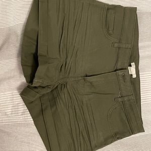 Army green Jean shorts